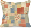 Vintage Floral Patchwork Throw Pillow Cover 18x18 by Unknown