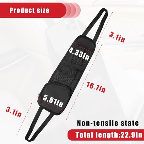 QUICTO 2PCS Car Seat Storage Hanging Bag, Can Hold Mobile Phone, Suitable - Image 2