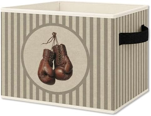 Boy Nursery Boxing Glove Foldable Storage Bins Box by Unknown