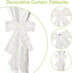 4Pcs Bow Curtain Tiebacks, Elegant Bow Butterfly Curtain Tiebacks - Image 4