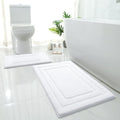 HOMEIDEAS Bathroom Rugs Sets 2 Piece, Super Soft Non Slip Bath Mat White by HOMEIDEAS