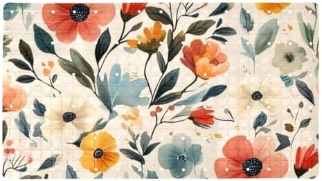 Bathtub Mat Non Slip 26.8x15.1In, Florals Design Bath Mat by Anna+Cowper