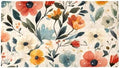 Bathtub Mat Non Slip 26.8x15.1In, Florals Design Bath Mat by Anna+Cowper