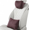2 PCS Car Pillow for Driving Seat Soft Suede Headrest Neck & Lumbar Support by GoodpillowBetterdriver