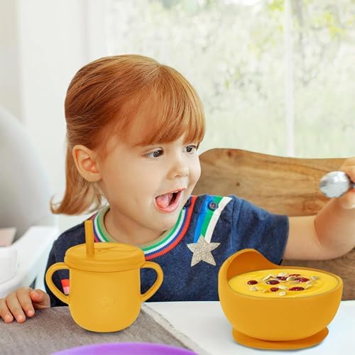 100% Silicone baby feeding set, BPA free Baby dishes set - Image 7