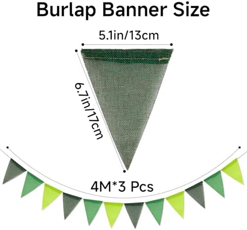 G2PLUS Triangle Pennant Banner and Decorative Flag Bunting Garland - Image 2