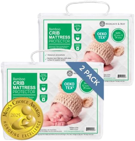 Margaux & May Crib Mattress Protector, Oeko-TEX® Certified by MargauxMay