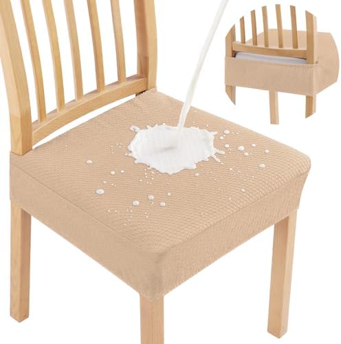 Smiry Waterproof Seat Covers for Dining Room Chairs by Smiry