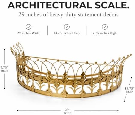 Creative Co-Op Decorative Metal Curtain or Canopy Crown - Image 2
