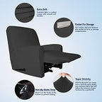 PureFit Stretc Recliner Chair Covers Fleece Soft Couch Covers - Image 3