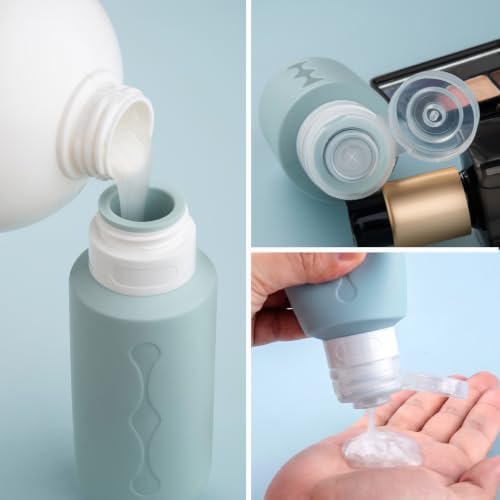 Gemice Travel Bottles for Toiletries, Tsa Approved Travel 6oz Size Containers - Image 3