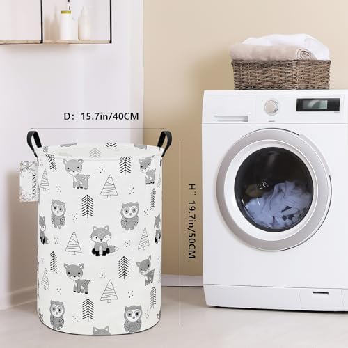 Storage Bin Foldable Nursery Organizer Basket Owl Animal - Image 2