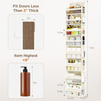 Mefirt Over The Door Organizer, 8 Shelf Door Hanging Organizers - Image 3