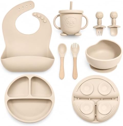 Silicone Baby Feeding Utensils Set by Catvegue