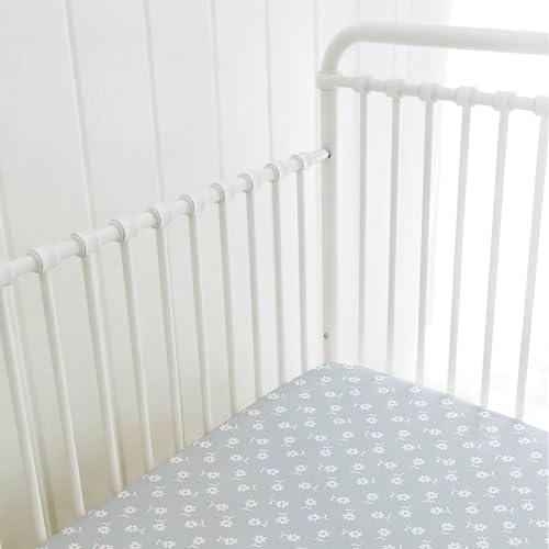 Sorrel + Fern Baby Crib Sheets Neutral, Fitted 2-Pack - Image 4