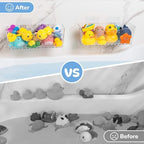 Imncya Bath Toy Storage Holder, 2 Pack Clear Bathtub Organizer - Image 3
