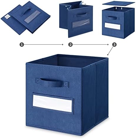 11 Inch Storage Cube, Storage bin Foldable Fabric Cube Storage Bins - Image 4