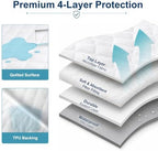 BEDSUM 2-Pack Waterproof Crib Mattress Protector - Image 6