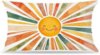 Boho Colorful Sunshine Rainbow Pillow Cover 20x12, Cute Sun Room Bedroom by Unknown