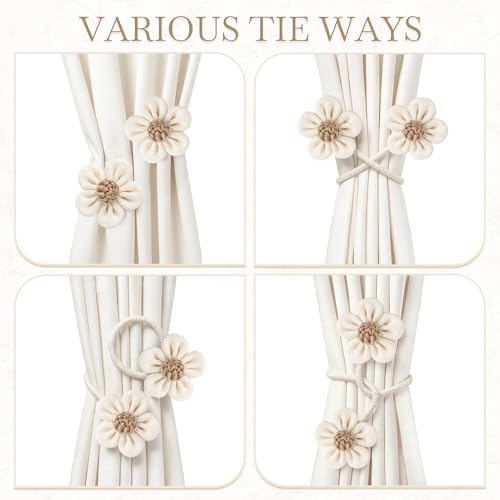 VIS'V Curtain Tiebacks, Twisted Boho Curtain Holdbacks - Image 6