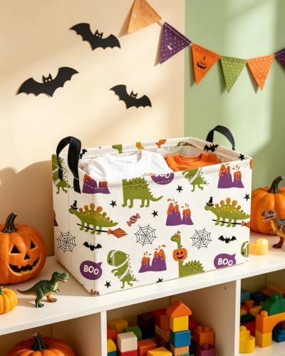Essme Rectangular Dinosaur Helloween Basket, Kids Storage Bins Organizer - Image 5
