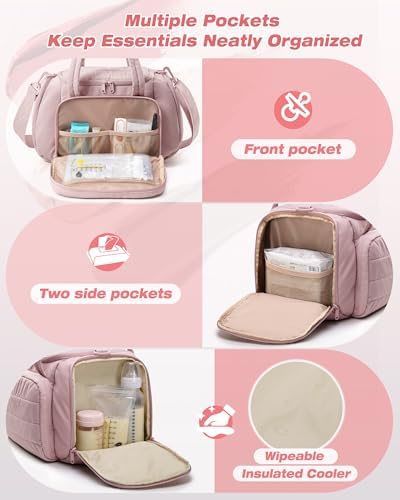 Marscamd Quilted Breast Pump Bag Compatible - Image 4