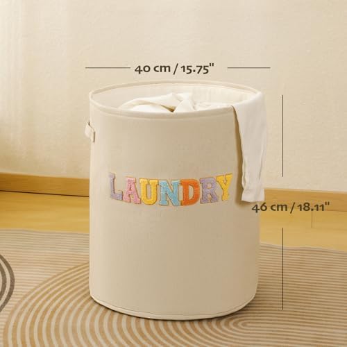 Laundry Hamper, 58L Tall Laundry Basket Clothes Hamper, Baby Nursery Hampers - Image 6