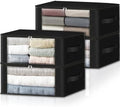 HomeHacks 4-Pack Clothes Organizer Storage Bags, 35L Storage Bins by HomeHacks