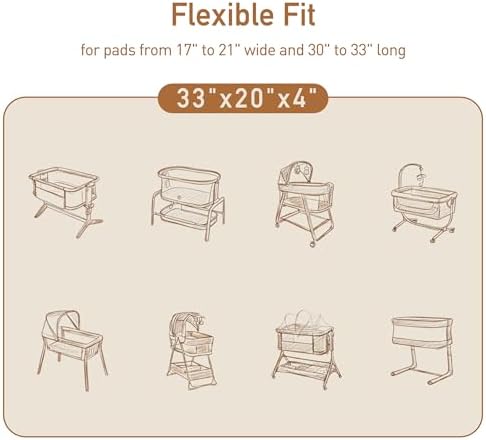 Gllquen Baby 3-Pack Muslin Cotton Bassinet Sheets - Image 3