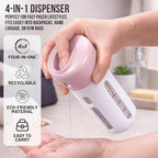 Travigo 4-in-1 Travel Dispenser Bottle, TSA Approved, Leak Proof, Four Reusable - Image 2