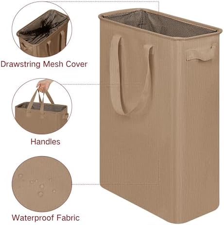 efluky Slim Laundry Basket, Narrow Laundry Hamper - Image 3