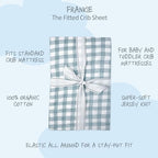 Butterblu Frankie Fitted Crib Sheet 100% Organic Cotton - Image 2