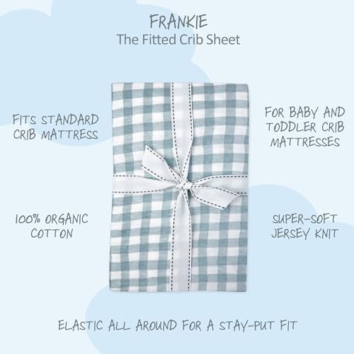 Butterblu Frankie Fitted Crib Sheet 100% Organic Cotton - Image 2
