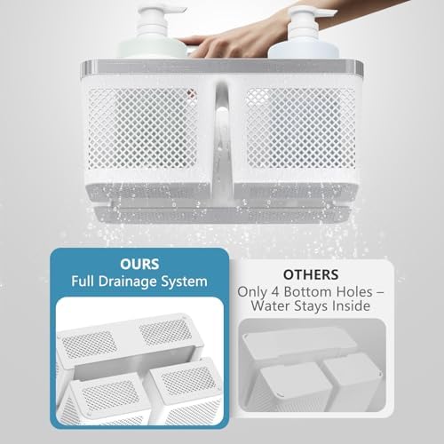 BYUNER 2Pack Shower Caddy Dorm: Portable Bathroom Caddy Organizer - Image 3
