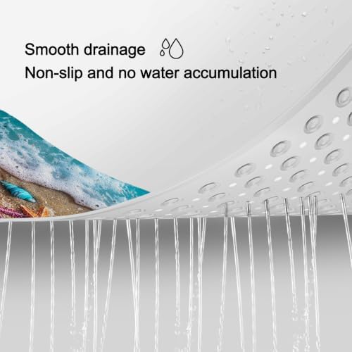 LNOND Summer Beach Bathtub Mat Non Slip, 40 X 16 Inch Tub Mat - Image 4
