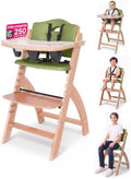 Abiie Beyond Junior Convertible Wooden High Chair by Abiie