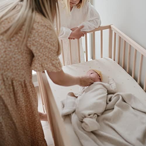 mushie Extra Soft Muslin Fitted Crib Sheet | 192 Thread Count | 28"x 52" - Image 5