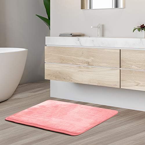 Clara Clark Bathroom Rugs, Velvet Memory Foam Bath Mat, Machine Washable Bath - Image 2