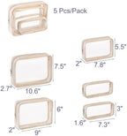 Remobia Hicol TSA Approved 5-Piece Diaper Bag Organizer Pouch Set Clear - Image 2