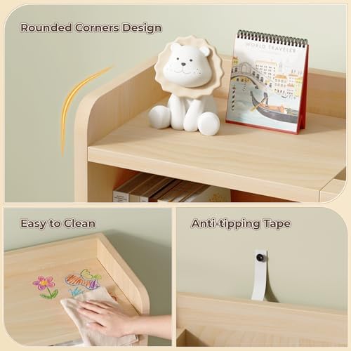 Toy Storage Organizer with 6 Cube, Stuffed Animal Storage - Image 5