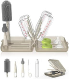 YOTIME Travel Bottle Brush Set, Foldable Drying Rack by YOTIME