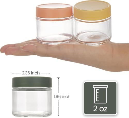 Lulonpon 8-Pack Thick Glass 2oz Mini Mason Jars - Image 3