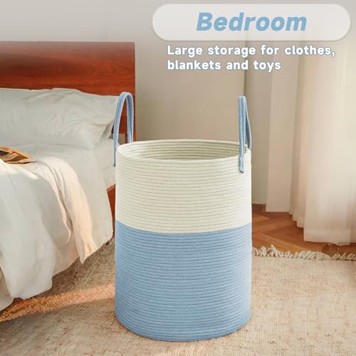 JMvicyroam 60L Cotton Rope Laundry Basket Hamper - Image 4