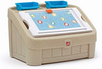 Step2 2-in-1 Toy Box & Art Lid, Kids Toy Storage Bin & Organizer, Easel & Chest by Unknown