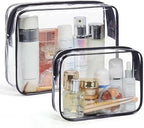 BAGSMART Clear Toiletry Bag 2-Pack TSA Approved Water-Repellent by BAGSMART