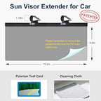 Veharvim Sun Visor Extender for Car, Visor Extender Attachment for Car - Image 6