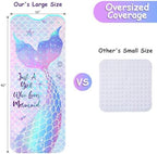 Bathtub Mat Non Slip, Mermaid Extra Long Bath tub Mat Shower Floor Mat - Image 2
