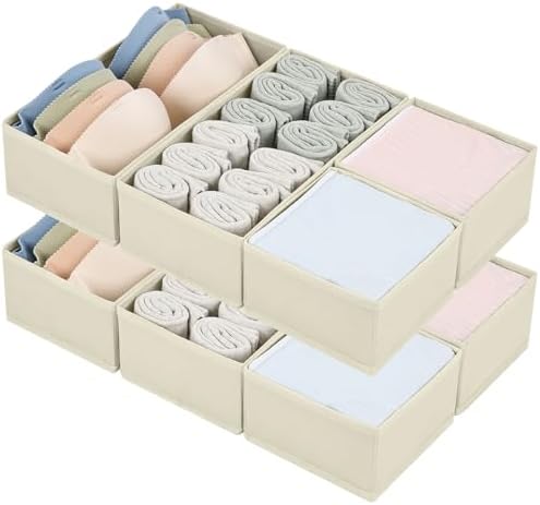 DIMJ Drawer Organizers for Clothing, Dresser Organizers, Drawer Dividers for by DiMJ