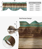 Farmhouse Blackout Tie Up Valance Curtains - Image 6