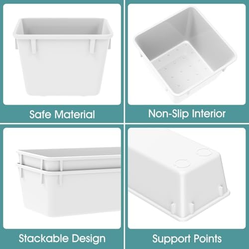 25 PCS Plastic Drawer Organizer Set, Makeup Organizers and Storage Bins - Image 3